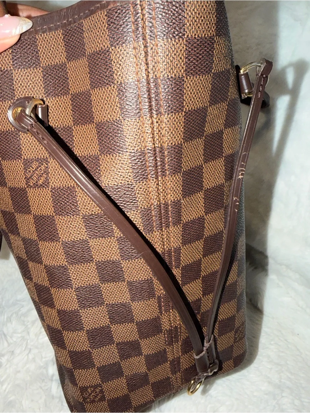 Louis Vuitton Damier Ebene Neverfull MM Bag